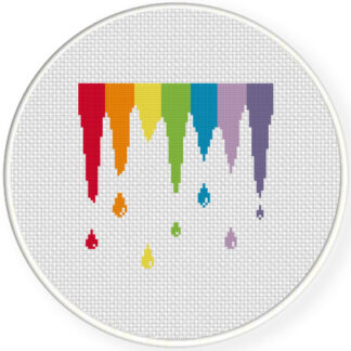 Charts Club Members Only: Paint Spill Cross Stitch Pattern