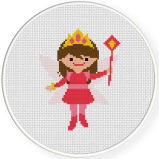 Charts Club Members Only: Pretty Little Fairy Cross Stitch Pattern