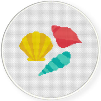 Pretty Seashells Cross Stitch Pattern