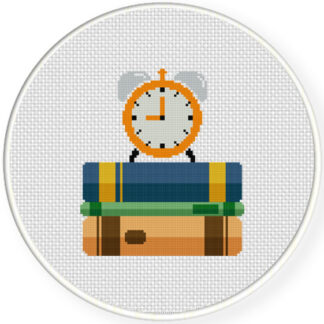 Charts Club Members Only: Reading Time Cross Stitch Pattern