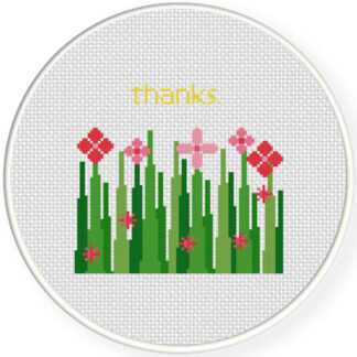 Thanks Cross Stitch Pattern