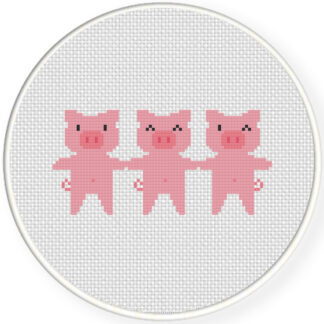 Three Little Pigs Cross Stitch Pattern