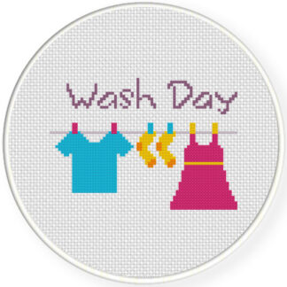 Wash Day Cross Stitch Pattern