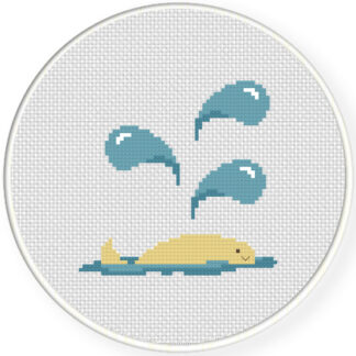 Whale Breath Cross Stitch Pattern