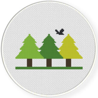 Charts Club Members Only: Woodland Cross Stitch Pattern
