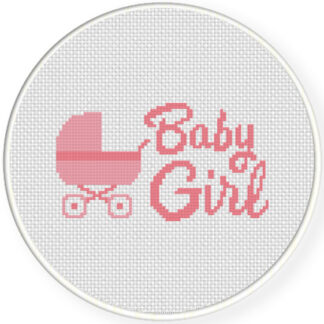 Charts Club Members Only: Baby Girl Cross Stitch Pattern