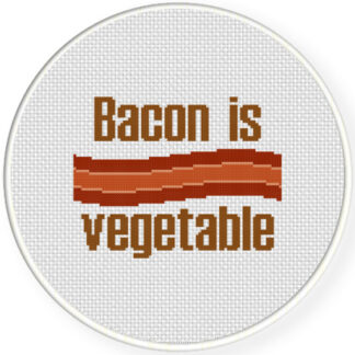 Charts Club Members Only: Bacon Is Vegetable Cross Stitch Pattern