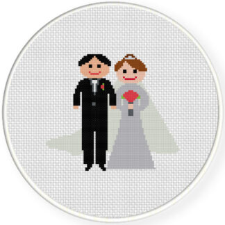 Bride And Groom Cross Stitch Pattern