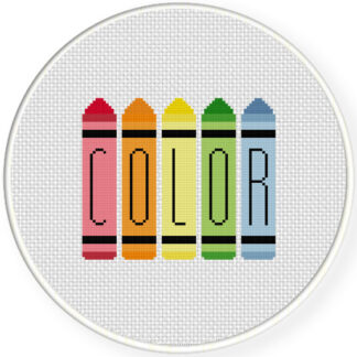 Crayons Cross Stitch Pattern