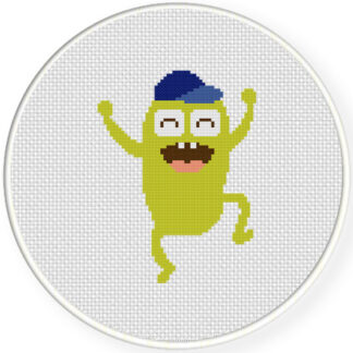 Happy Monster Cross Stitch Pattern