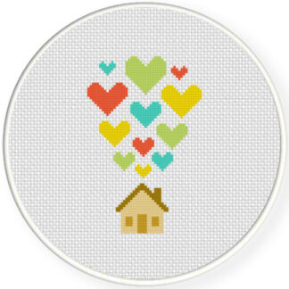 Heart Home Cross Stitch Pattern