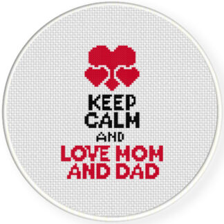 Charts Club Members Only: Love Mom And Dad Cross Stitch Pattern