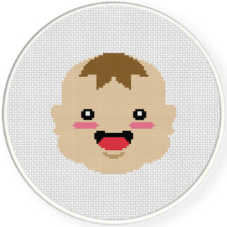 Baby Face Cross Stitch Pattern