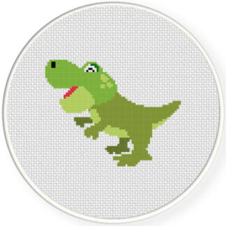 Charts Club Members Only: Baby Trex Cross Stitch Pattern