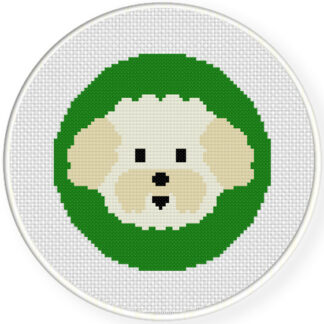 Biichon Frise Portrait Cross Stitch Pattern