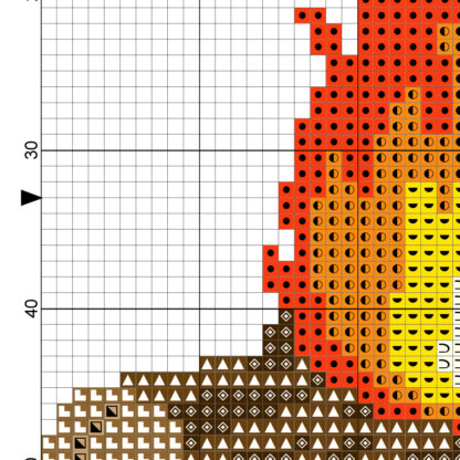 Bonfire Cross Stitch Pattern – Daily Cross Stitch