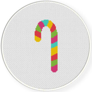 Candy Cane Cross Stitch Pattern