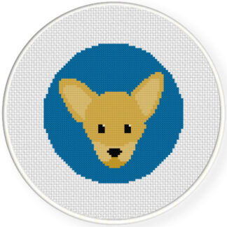 Chihuahua Portrait Cross Stitch Pattern