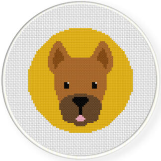 German Shepherd Portrait Cross Stitch Pattern