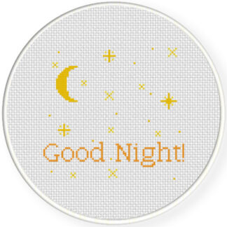 Good Night Cross Stitch Pattern