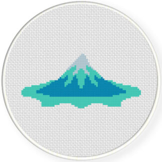 Icy Mountain Cross Stitch Pattern
