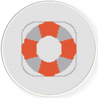 Life Buoy Cross Stitch Pattern