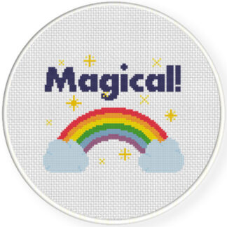 Charts Club Members Only: Magical Rainbow Cross Stitch Pattern