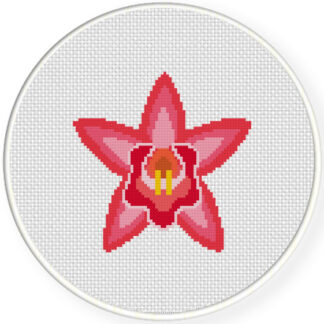 Charts Club Members Only: Orchid Cross Stitch Pattern
