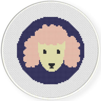 Charts Club Members Only: Poodle Portrait Cross Stitch Pattern