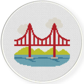 Charts Club Members Only: San Francisco Bridge Cross Stitch Pattern