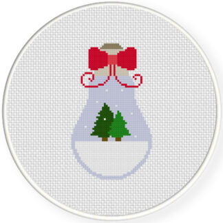 Charts Club Members Only: Snow Globe Bulb Cross Stitch Pattern