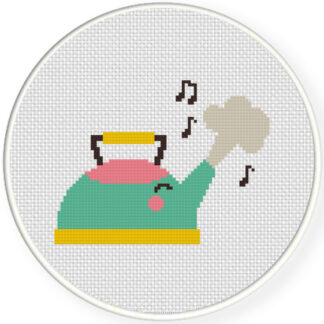 Whistling Kettle Cross Stitch Pattern