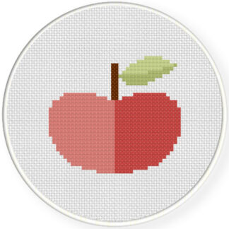 Apple Cross Stitch Pattern