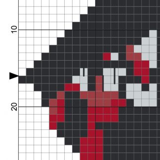 Bloody Black Lips Cross Stitch Pattern – Daily Cross Stitch