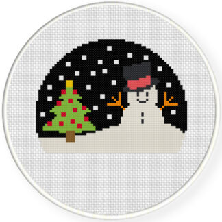 Charts Club Members Only: Christmas Season With Snowman Cross Stitch Pattern