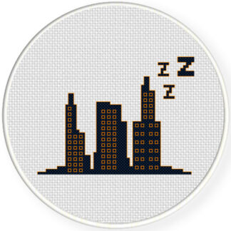 City That Sleeps Cross Stitch Pattern