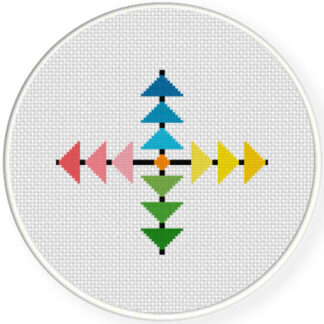 Cute Geometric Pattern Cross Stitch Pattern