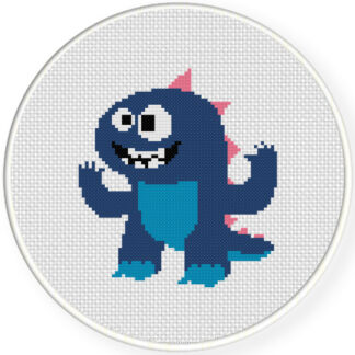 Charts Club Members Only: Cute Kaiju Cross Stitch Pattern