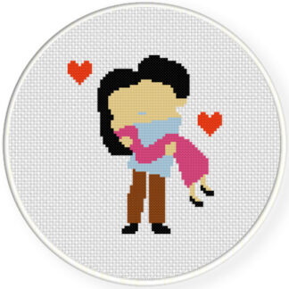 Charts Club Members Only: Cute Lovers Cross Stitch Pattern