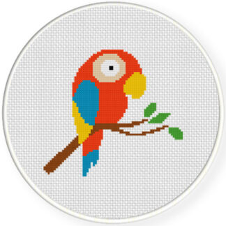 Cute Parrot Cross Stitch Pattern