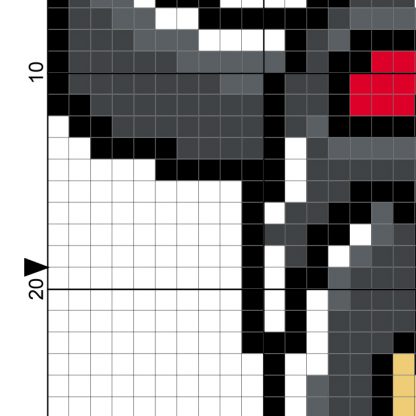 Dark Warrior Cross Stitch Pattern – Daily Cross Stitch