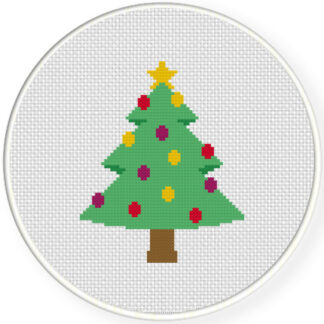 Decorative Christmas Tree Cross Stitch Pattern