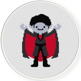 Charts Club Members Only:Dracula Cross Stitch Pattern