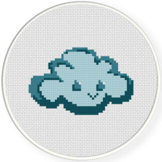 Happy Cloud Cross Stitch Pattern