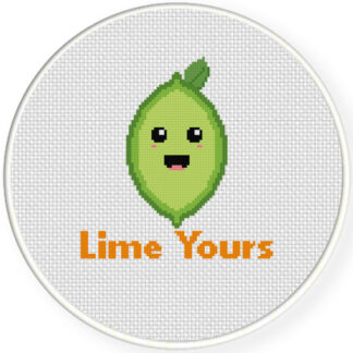 Lime Yours Cross Stitch Pattern
