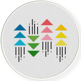 Charts Club Members Only: Minimal Geometric Pattern Cross Stitch Pattern