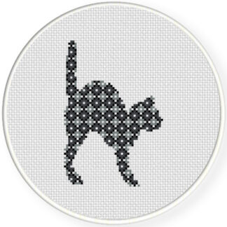 Scaredy Cat Cross Stitch Pattern