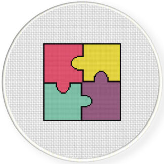 Simple Puzzle Cross Stitch Pattern