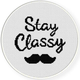 Stay Classy Cross Stitch Pattern