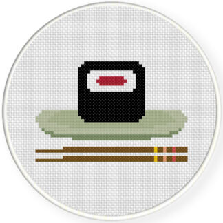 Charts Club Members Only: Sushi And Chopsticks Cross Stitch Pattern